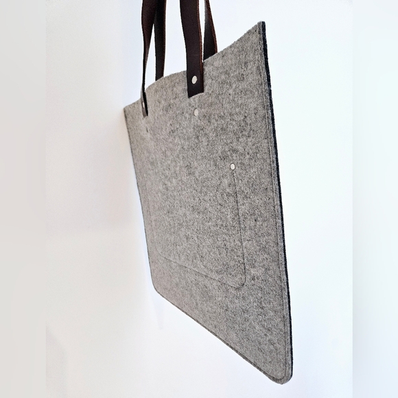 NWOT Graf Lantz merino wool tote / laptop or document sleeve - Picture 5 of 9